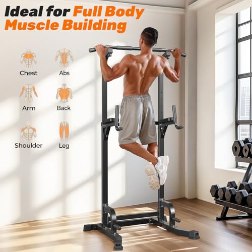 Free-Standing Pull-Up Tower for Full-Body Training