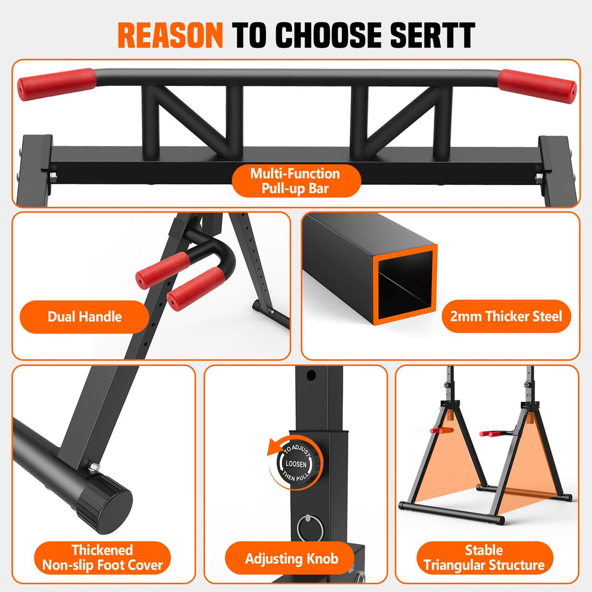 440LB Foldable Power Tower for Pull-Ups & Dips