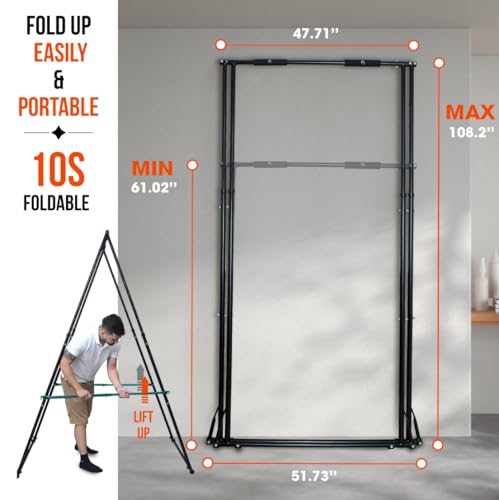 Foldable Pull-Up Tower for Versatile Strength Training