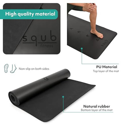 5mm Non-Slip Yoga Mat with Natural Rubber Grip