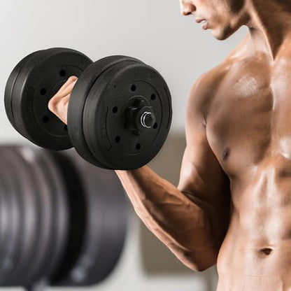 Adjustable Dumbbell Set with Secure Spinlock Collars