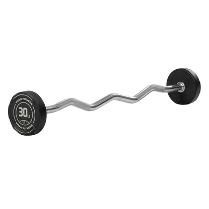 Rubber Fixed Barbell for Strength & Weight Training