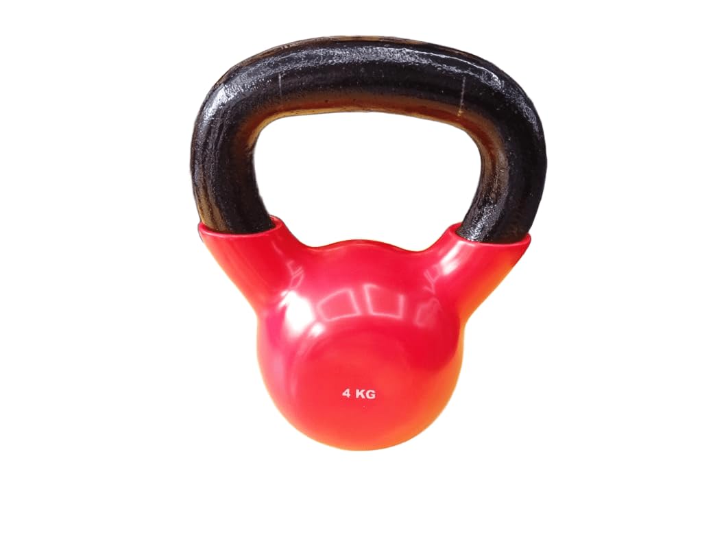 4 KG Cast Iron Kettlebell with Wide Grip Handle
