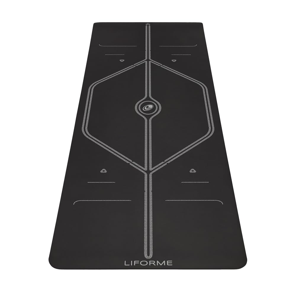 XL Yoga Mat with Alignment Guide & Advanced Grip