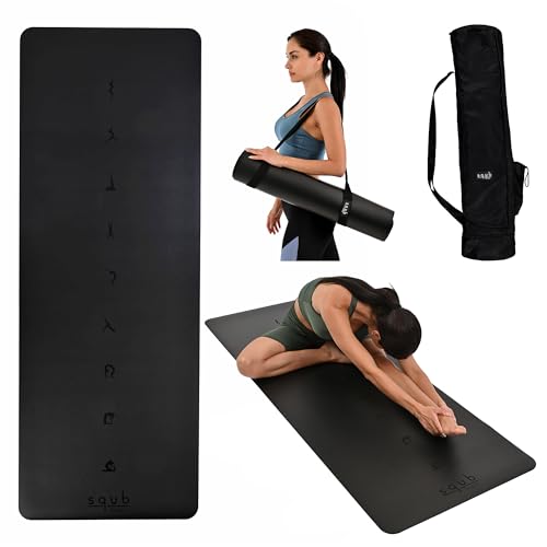 5mm Non-Slip Yoga Mat with Natural Rubber Grip