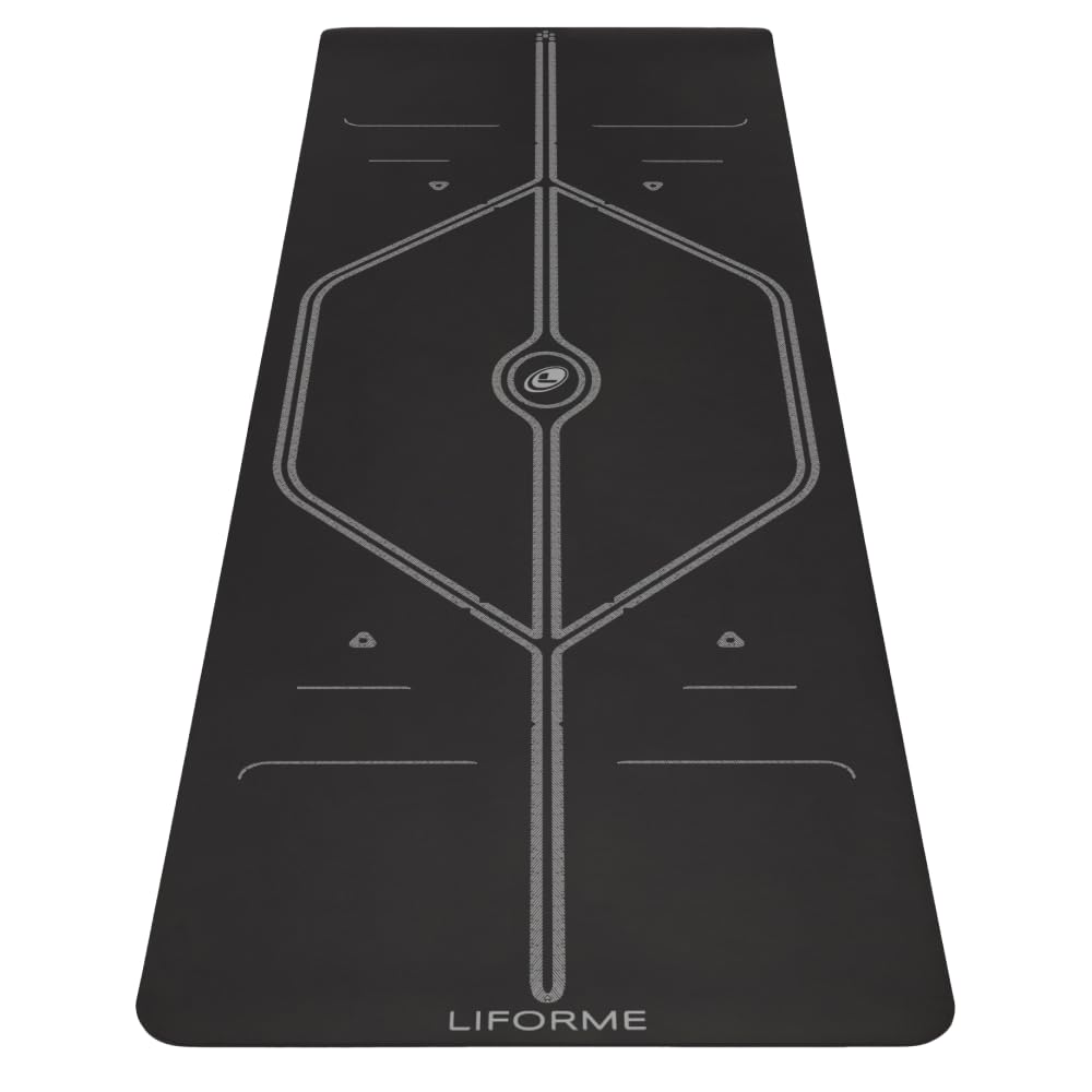 XL Yoga Mat with Alignment Guide & Advanced Grip