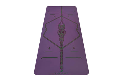 Printed Yoga Mat with Alignment Guide & High-Grip Surface