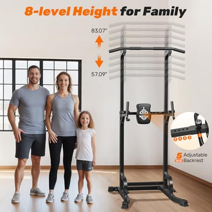 Free-Standing Pull-Up Tower for Full-Body Training