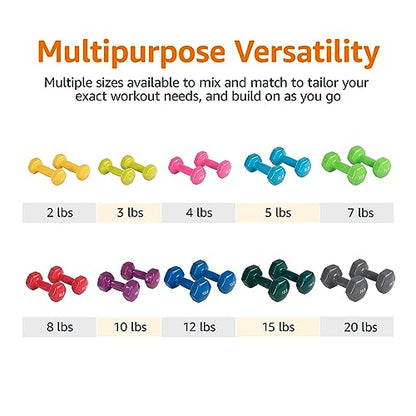 Vinyl Coated Dumbbells for Everyday Strength Training