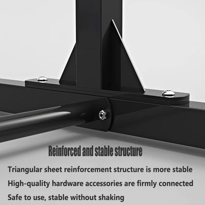 Adjustable Pull-Up & Dip Station with 10 Height Levels