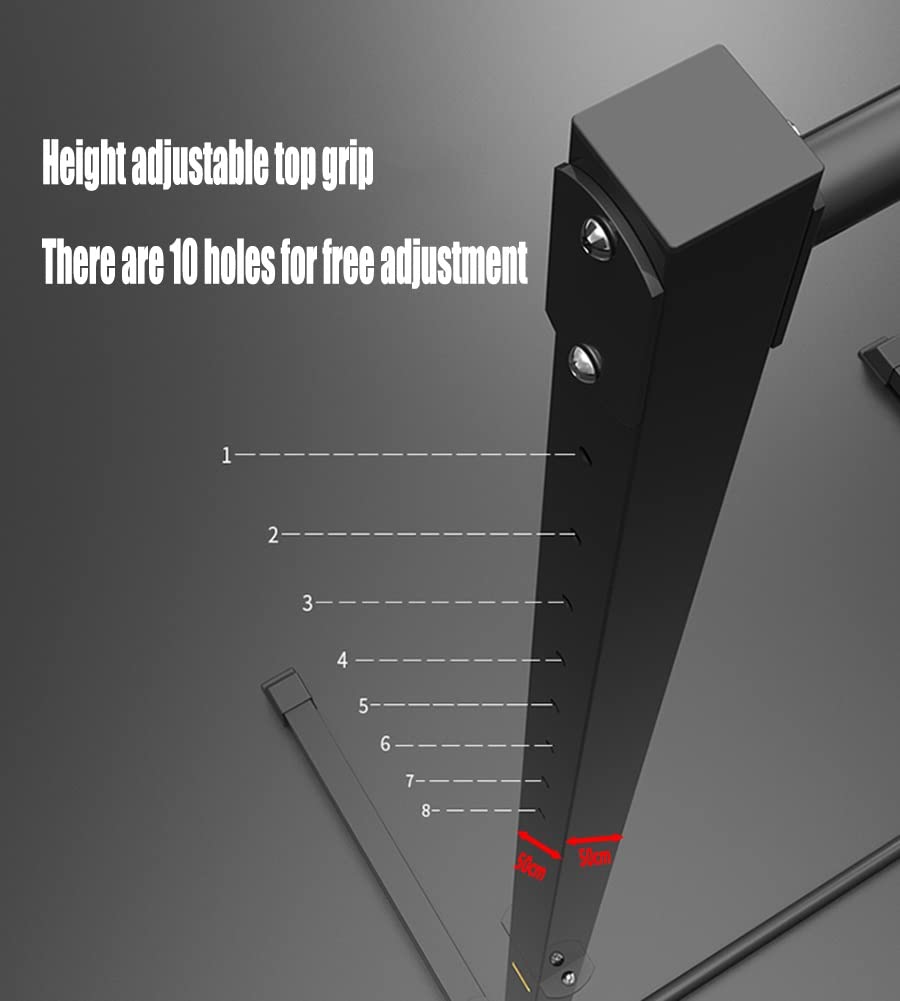 Adjustable Pull-Up & Dip Station with 10 Height Levels
