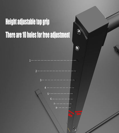 Adjustable Pull-Up & Dip Station with 10 Height Levels