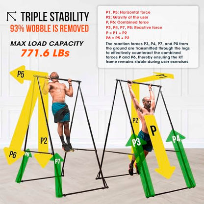 Foldable Pull-Up Tower for Versatile Strength Training