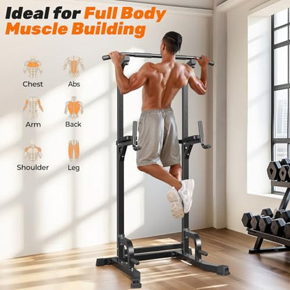 Free-Standing Pull-Up Tower for Full-Body Training