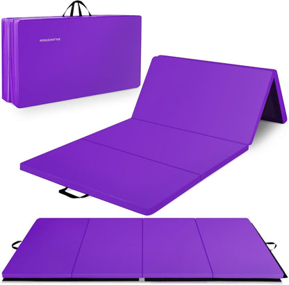 4-Panel Folding Gym Mat with 2-Inch Thick Padding