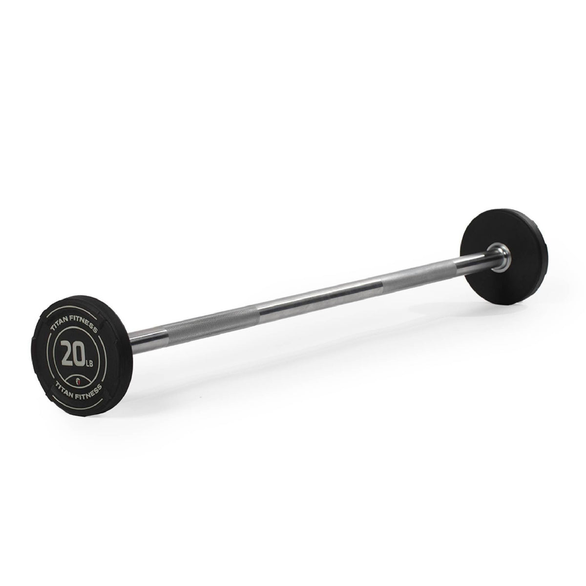 Rubber Fixed Barbell for Strength & Weight Training