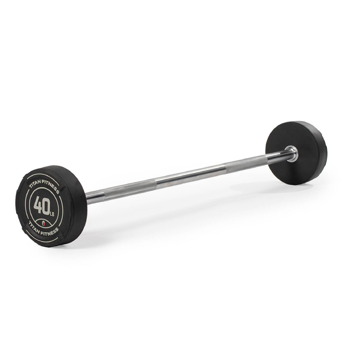 Rubber Fixed Barbell for Strength & Weight Training