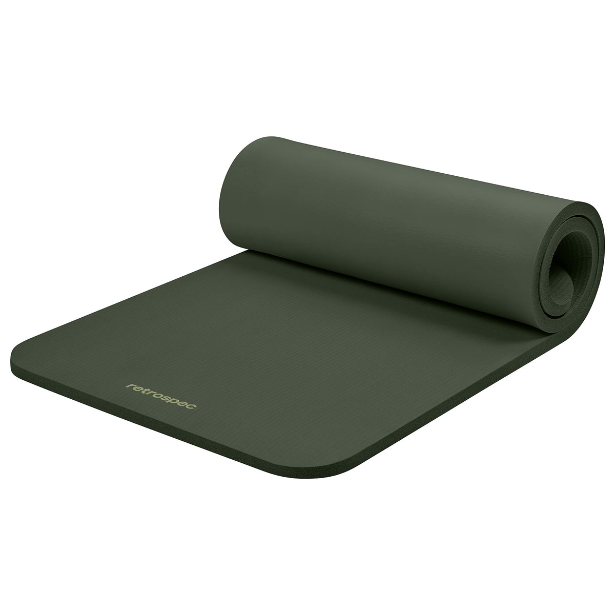 1-Inch Thick Yoga Mat with Carry Strap & Non-Slip Grip