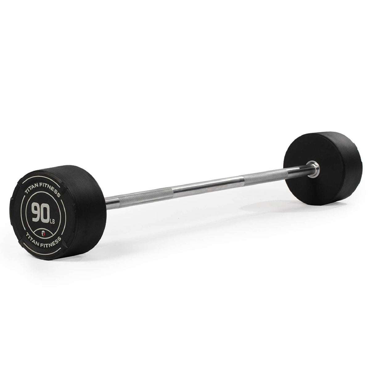 Rubber Fixed Barbell for Strength & Weight Training