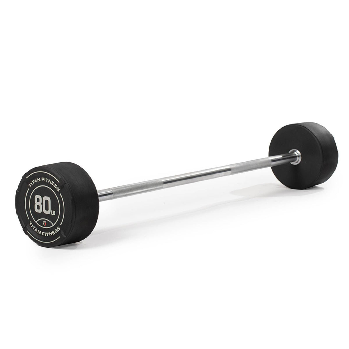 Rubber Fixed Barbell for Strength & Weight Training