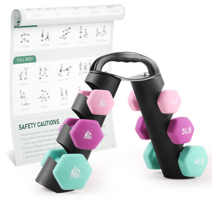 Neoprene Hex Dumbbell Pair with Anti-Slip Grip