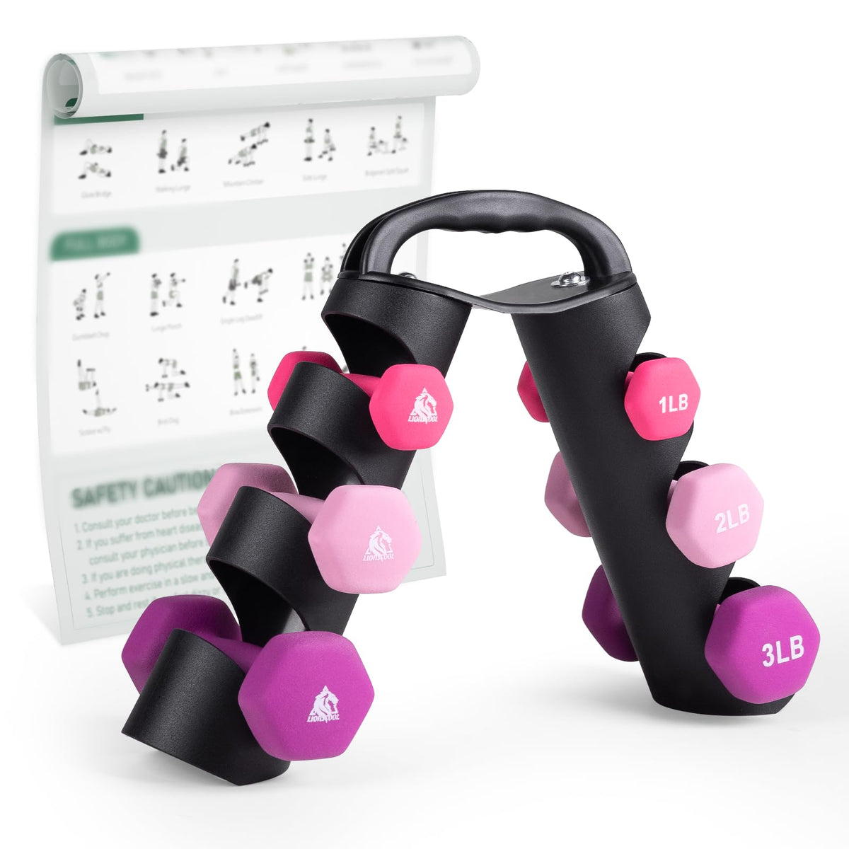 Neoprene Hex Dumbbell Pair with Anti-Slip Grip