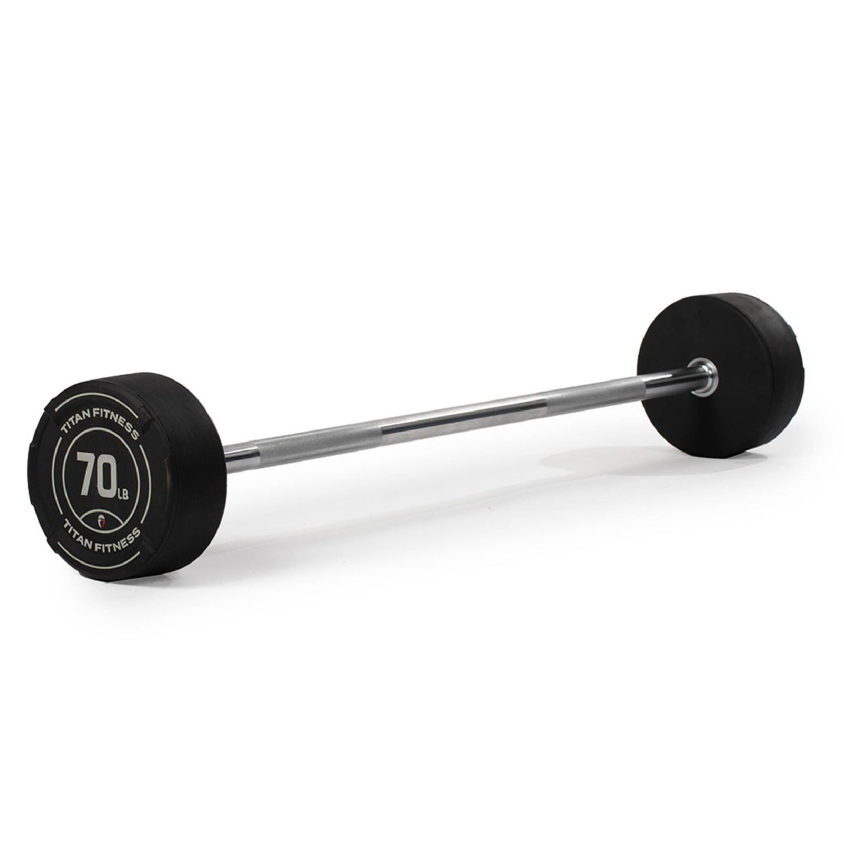 Rubber Fixed Barbell for Strength & Weight Training