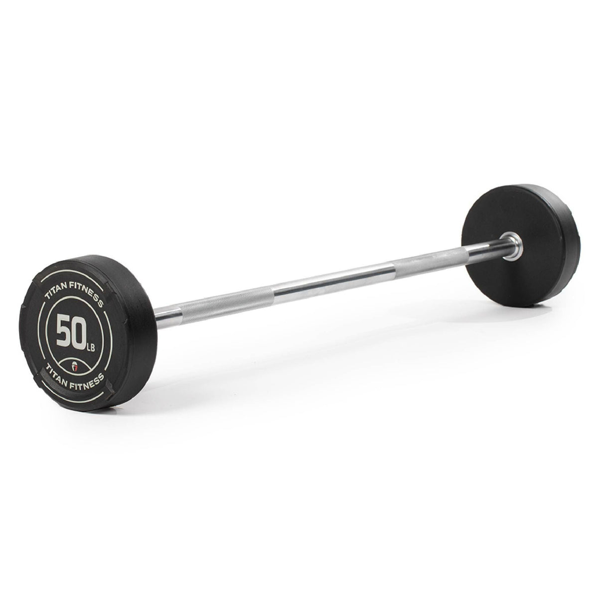 Rubber Fixed Barbell for Strength & Weight Training