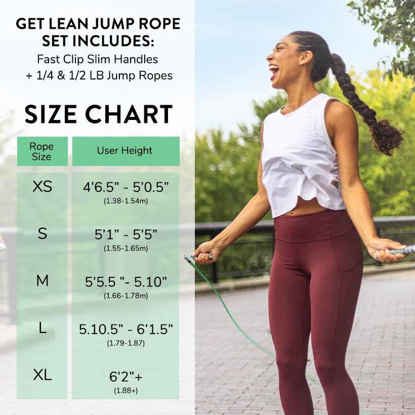 Weighted Jump Rope Set for Lean Cardio Training