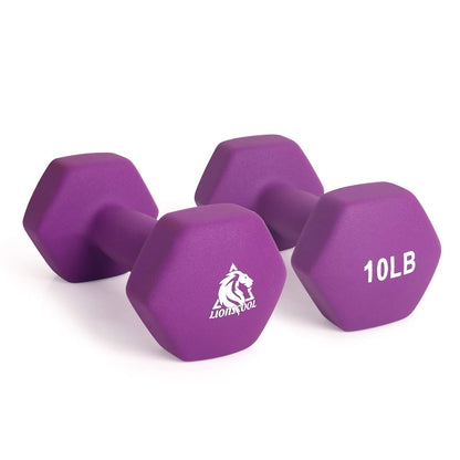 Neoprene Hex Dumbbell Pair with Anti-Slip Grip