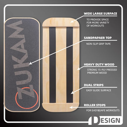 Wooden Balance Board for Core & Stability Training