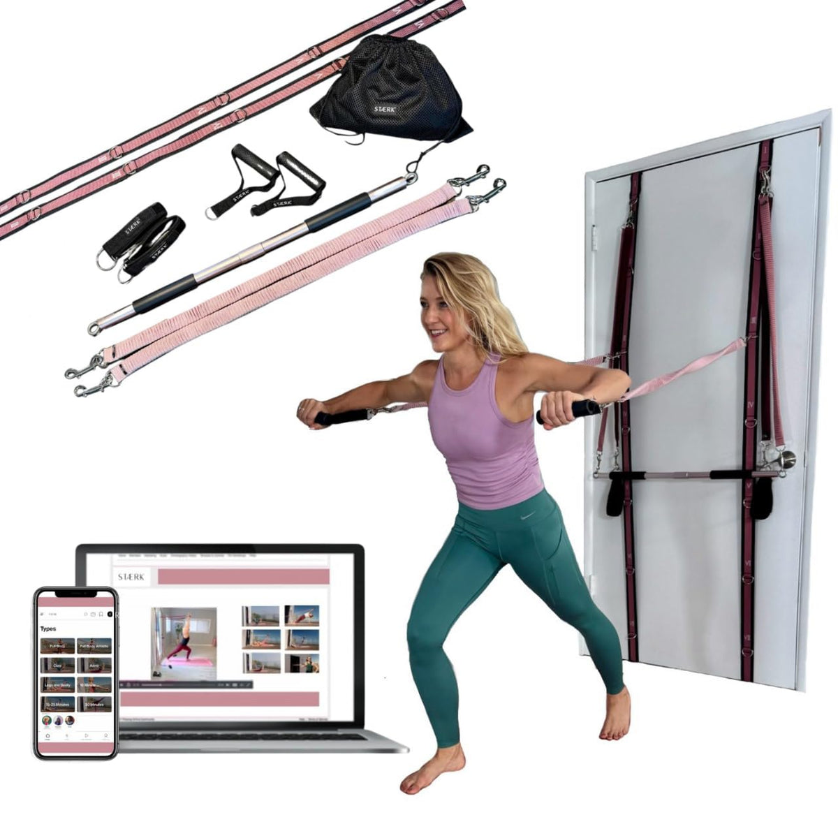 Pilates Suspension Trainer for Strength & Flexibility