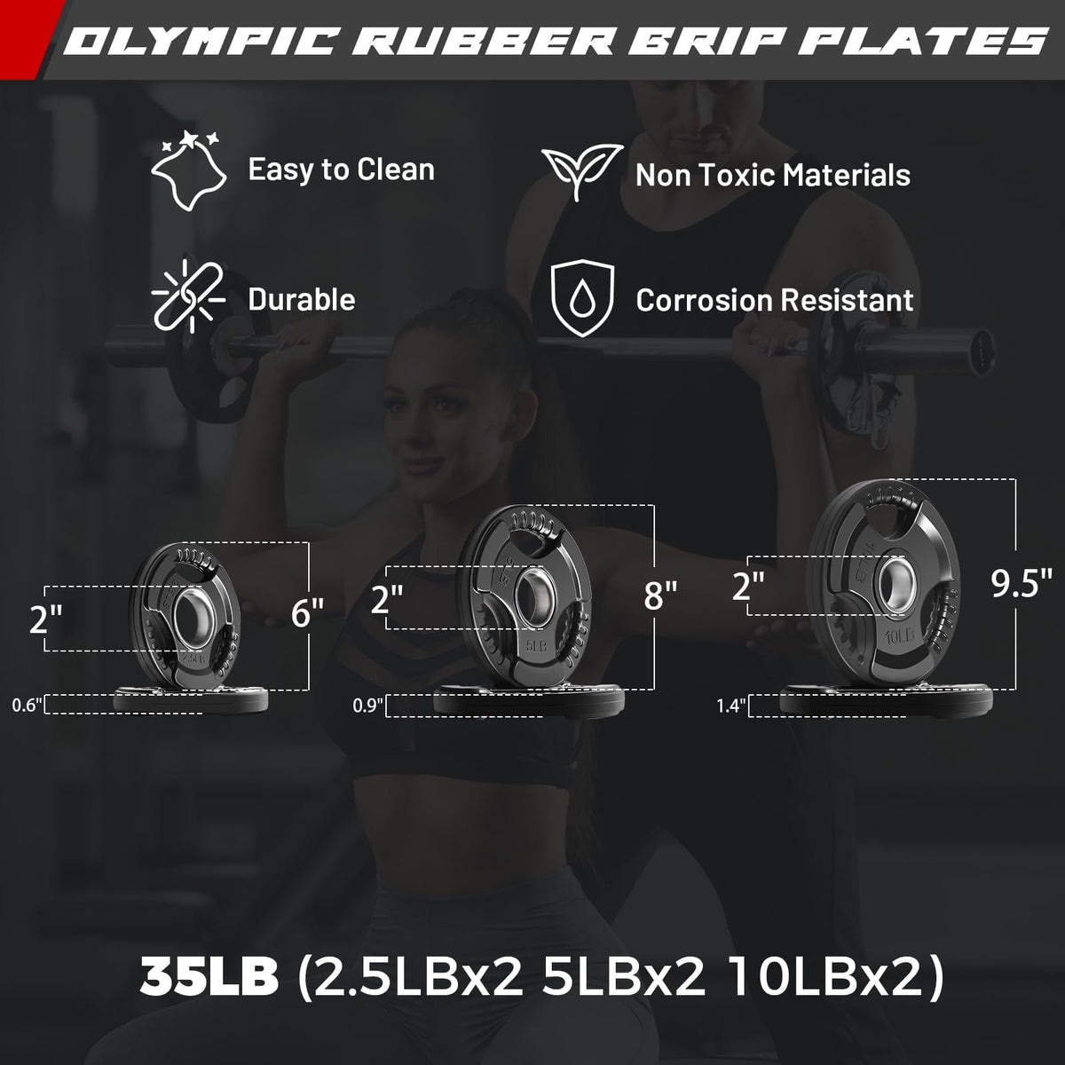 Olympic Barbell Weight Set for Full-Body Training