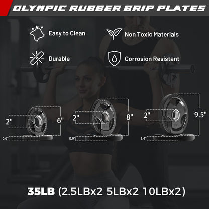 Olympic Barbell Weight Set for Full-Body Training