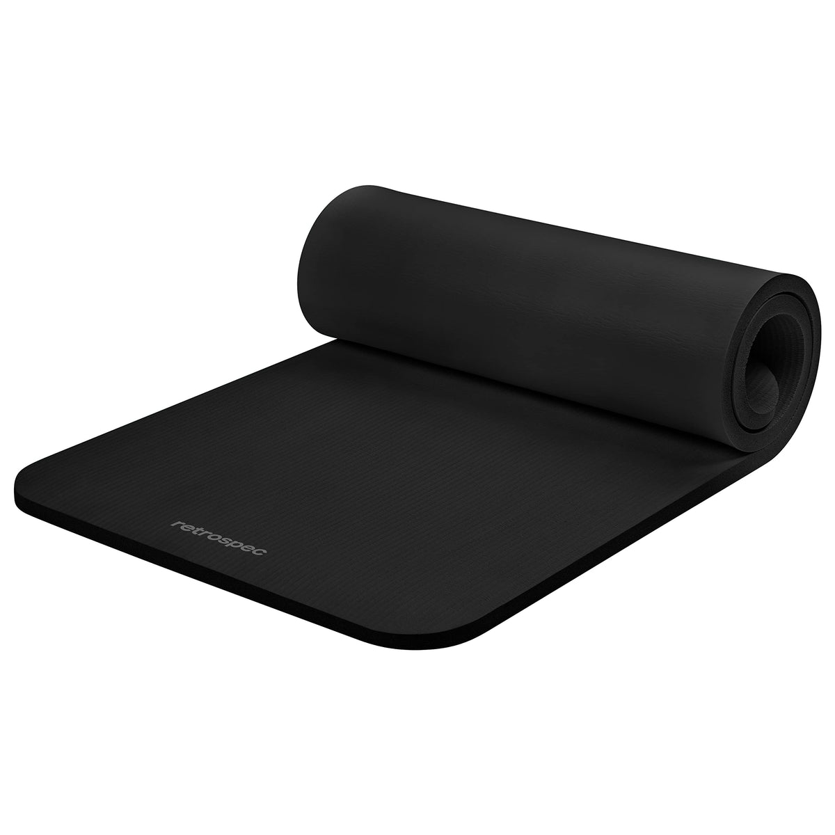 1-Inch Thick Yoga Mat with Carry Strap & Non-Slip Grip