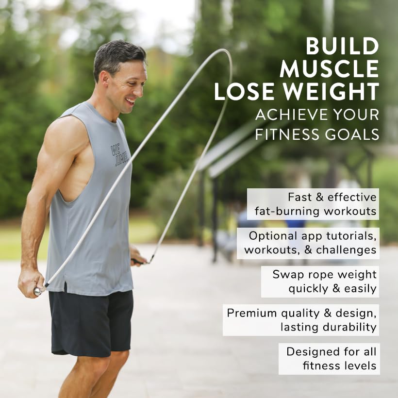 Weighted Jump Rope Set for Lean Cardio Training