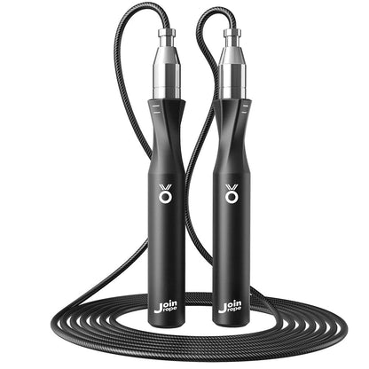 Weighted Jump Rope with Dual-Bearing Speed Rotation