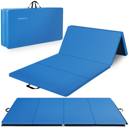4-Panel Folding Gym Mat with 2-Inch Thick Padding