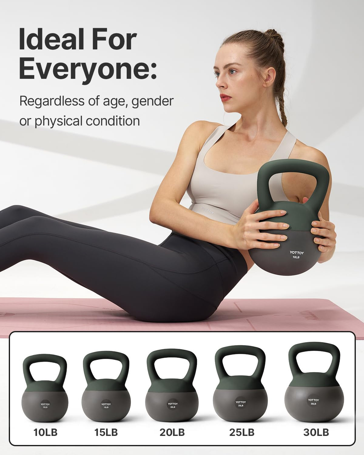Soft Kettlebell with Cushioned Base & Wide Handle