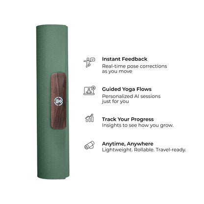 6mm Smart Yoga Mat with AI-Powered Workout Tracking