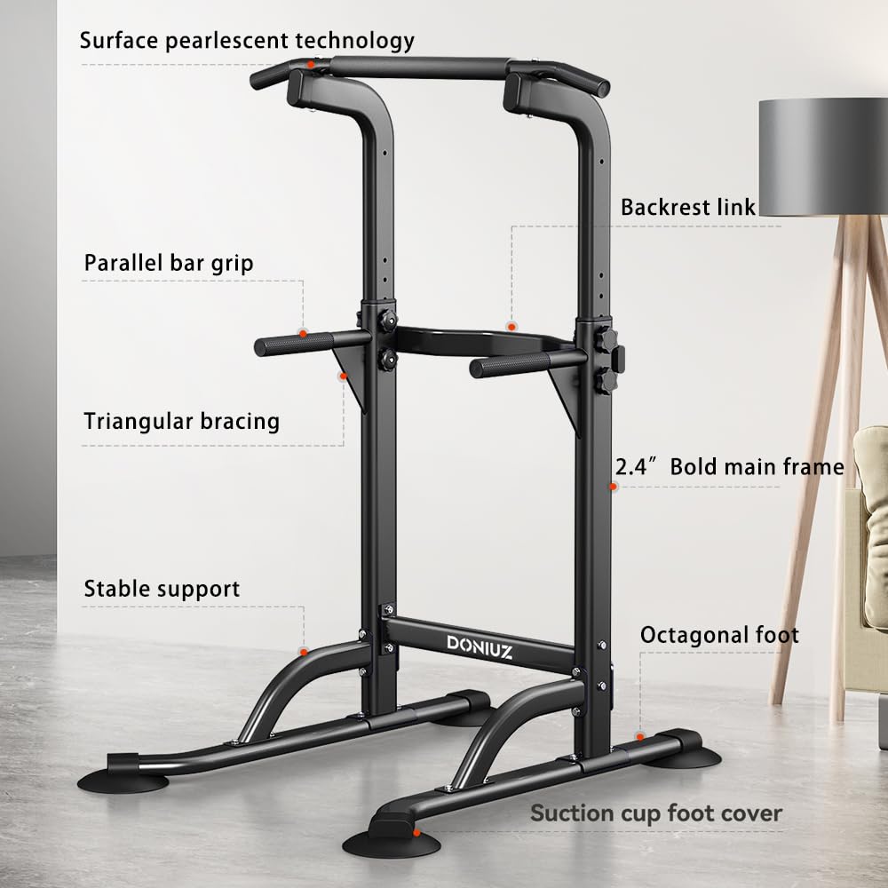 Adjustable Power Tower for Pull-Ups & Dip Training