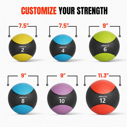 Rubber Slam Ball with High-Grip Textured Surface