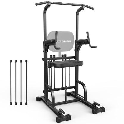 Free-Standing Pull-Up Tower for Full-Body Training