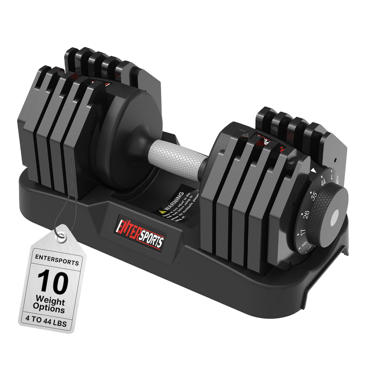 Quick-Adjust Dumbbell with Space-Saving Design