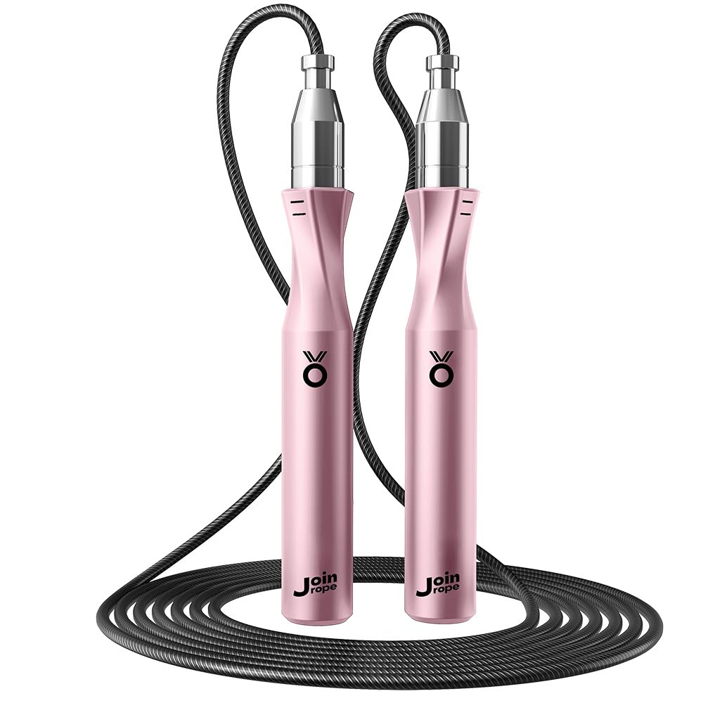 Weighted Jump Rope with Dual-Bearing Speed Rotation