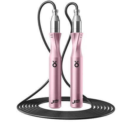 Weighted Jump Rope with Dual-Bearing Speed Rotation