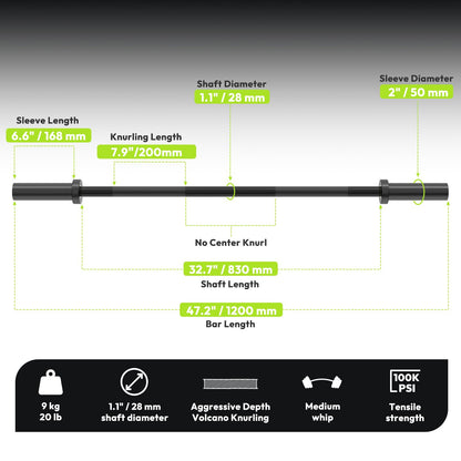 Olympic Barbell for Heavy-Duty Strength Training