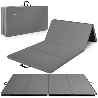 4-Panel Folding Gym Mat with 2-Inch Thick Padding