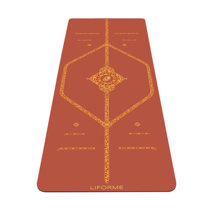 Printed Yoga Mat with Alignment Guide & High-Grip Surface