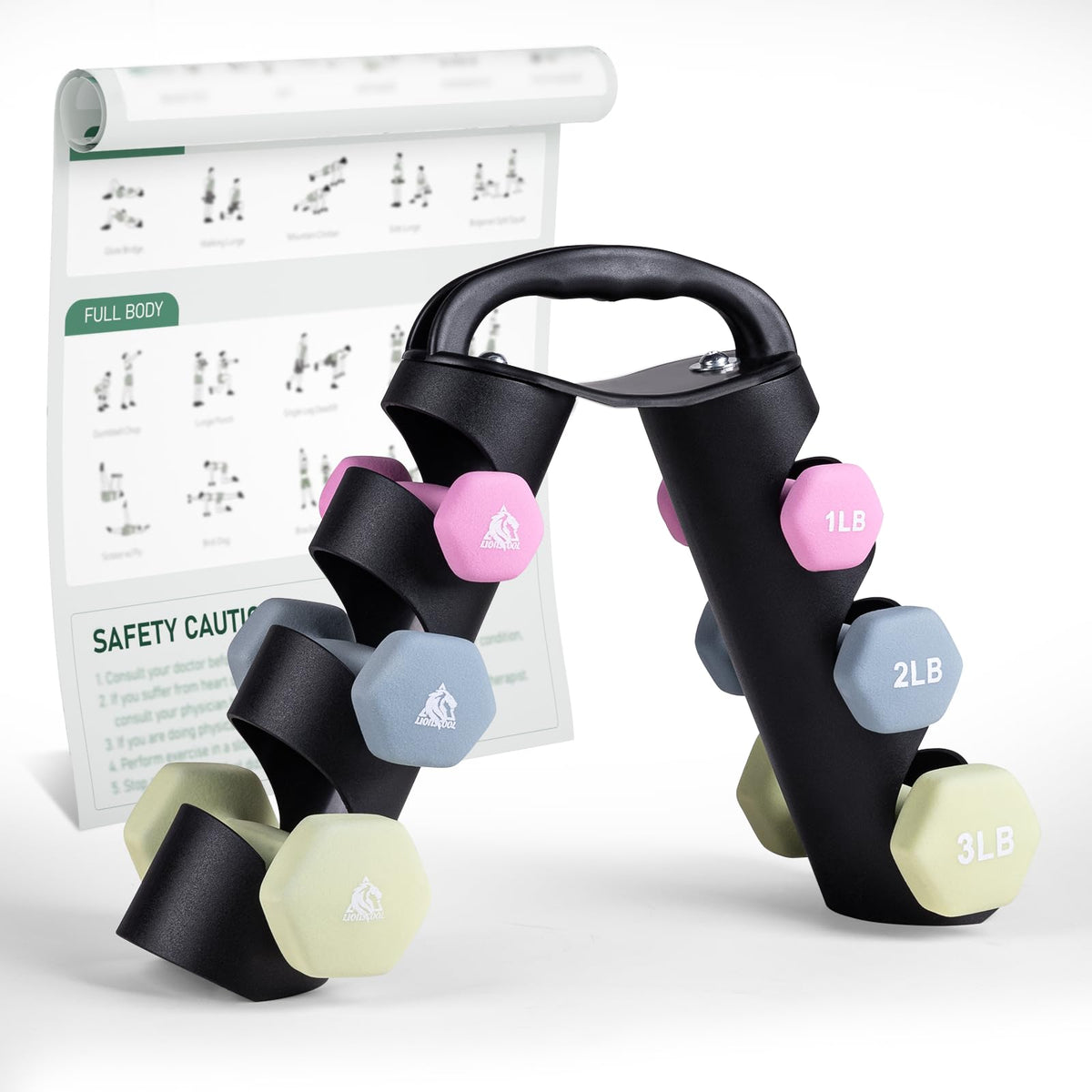 Neoprene Hex Dumbbell Pair with Anti-Slip Grip